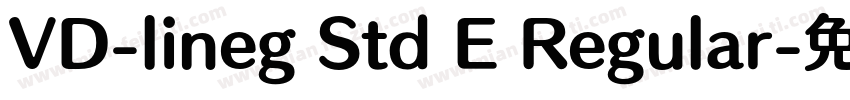VD-lineg Std E Regular字体转换
